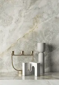 Background tile, Effect onyx, Color grey, Glazed porcelain stoneware, 60x120 cm, Finish polished