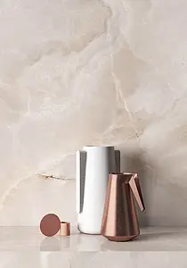 Background tile, Effect onyx, Color pink, Glazed porcelain stoneware, 60x120 cm, Finish polished