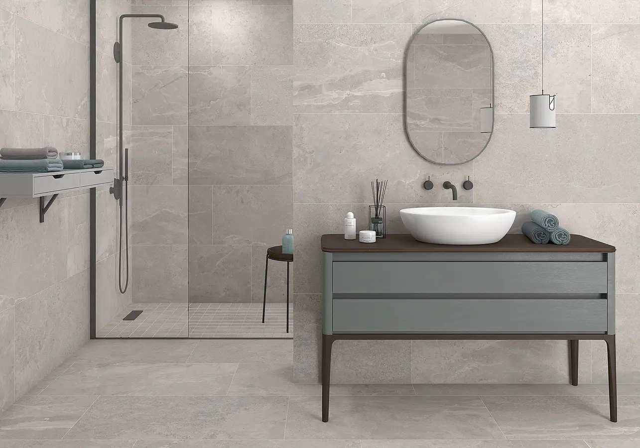 Mosaic tile, Effect other stones, Color grey, Glazed porcelain stoneware, 30x30 cm, Finish matte
