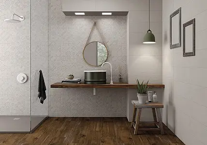 Background tile, Effect concrete, Color beige, Ceramics, 20x60 cm, Finish Honed