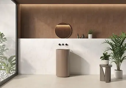 Background tile, Effect other marbles, Color white, Glazed porcelain stoneware, 60x120 cm, Finish Honed