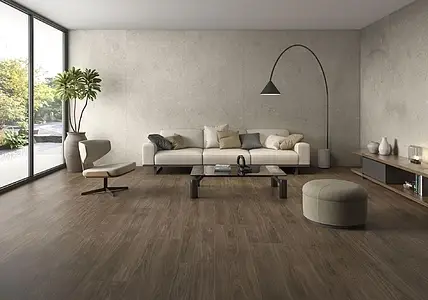 Background tile, Effect wood, Color brown, Glazed porcelain stoneware, 30x180 cm, Finish matte