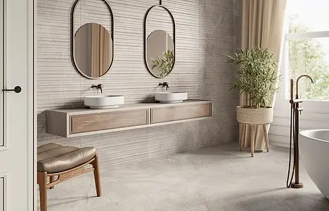 Background tile, Effect other stones, Color grey, Glazed porcelain stoneware, 90x90 cm, Finish matte