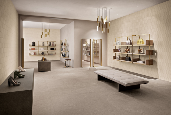 Horizon Kollektion des Feinsteinzeuges hergestellt von Panaria Ceramica, 1, Optik stein