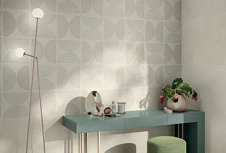 Background tile, Effect faux encaustic tiles, Color beige, Unglazed porcelain stoneware, 60x120 cm, Finish antislip