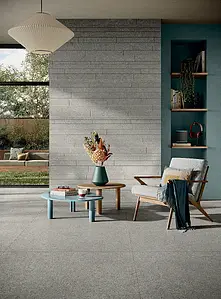 Mosaic tile, Effect limestone,other stones, Color grey, Unglazed porcelain stoneware, 30x60 cm, Finish matte