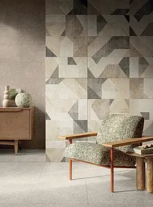 Background tile, Effect limestone,other stones, Color multicolor, Style patchwork, Ceramics, 30x60 cm, Finish matte