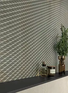 Dekor, Textur metall, Färg grå, Oglaserad granitkeramik, 50x100 cm, Yta matt