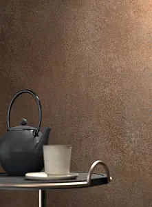 Background tile, Effect metal, Color brown, Unglazed porcelain stoneware, 100x300 cm, Finish matte