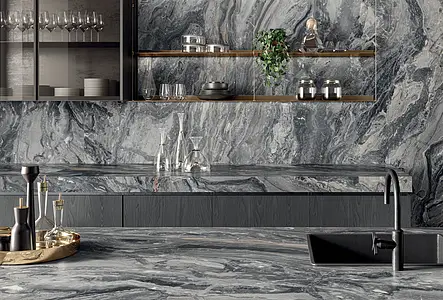 Background tile, Effect other marbles, Color grey, Unglazed porcelain stoneware, 120x278 cm, Finish matte
