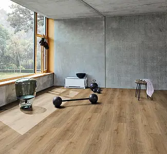 Background tile, Effect wood, Color brown, Vinyl, 22.9x121.9 cm, Finish antislip