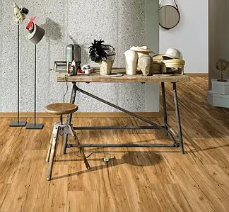 Background tile, Effect wood, Color brown, Vinyl, 22.9x121.9 cm, Finish antislip