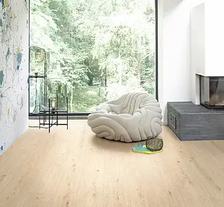 Background tile, Effect wood, Color beige, Vinyl, 19.6x129 cm, Finish antislip