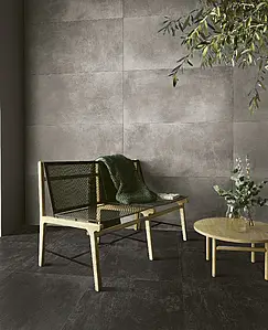 Background tile, Effect concrete,other stones, Color grey, Glazed porcelain stoneware, 60x120 cm, Finish antislip