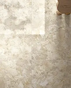 Background tile, Effect other stones, Color beige, Glazed porcelain stoneware, 120x120 cm, Finish antislip