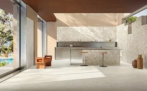 Background tile, Effect other stones, Color beige, Glazed porcelain stoneware, 120x120 cm, Finish antislip