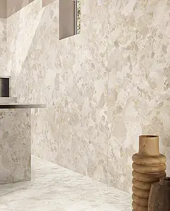 Background tile, Effect other stones, Color beige, Glazed porcelain stoneware, 120x260 cm, Finish antislip