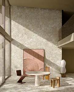 Background tile, Effect other stones, Color beige, Glazed porcelain stoneware, 120x120 cm, Finish antislip