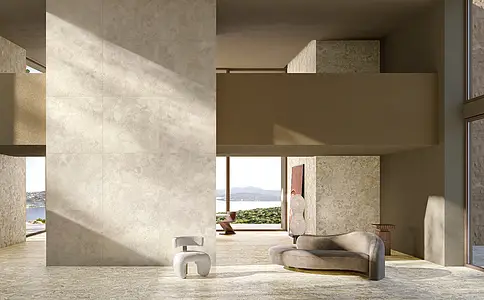 Background tile, Effect other stones, Color beige, Glazed porcelain stoneware, 120x120 cm, Finish antislip