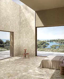 Background tile, Effect other stones, Color beige, Glazed porcelain stoneware, 120x120 cm, Finish antislip