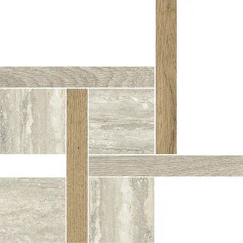 Pastorelli Ceramiche, New Classic, P011828_NcWhiteMosaicoWeavingNat