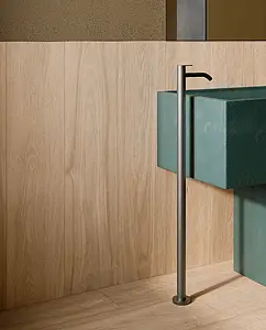Hintergrundfliesen, Optik holz, Farbe beige, Glasiertes Feinsteinzeug, 20x120 cm, Oberfläche rutschfeste