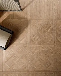 Background tile, Effect wood, Color beige, Glazed porcelain stoneware, 7.5x40 cm, Finish Textured