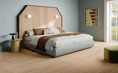 Background tile, Effect wood, Color beige, Glazed porcelain stoneware, 26.5x180 cm, Finish Textured