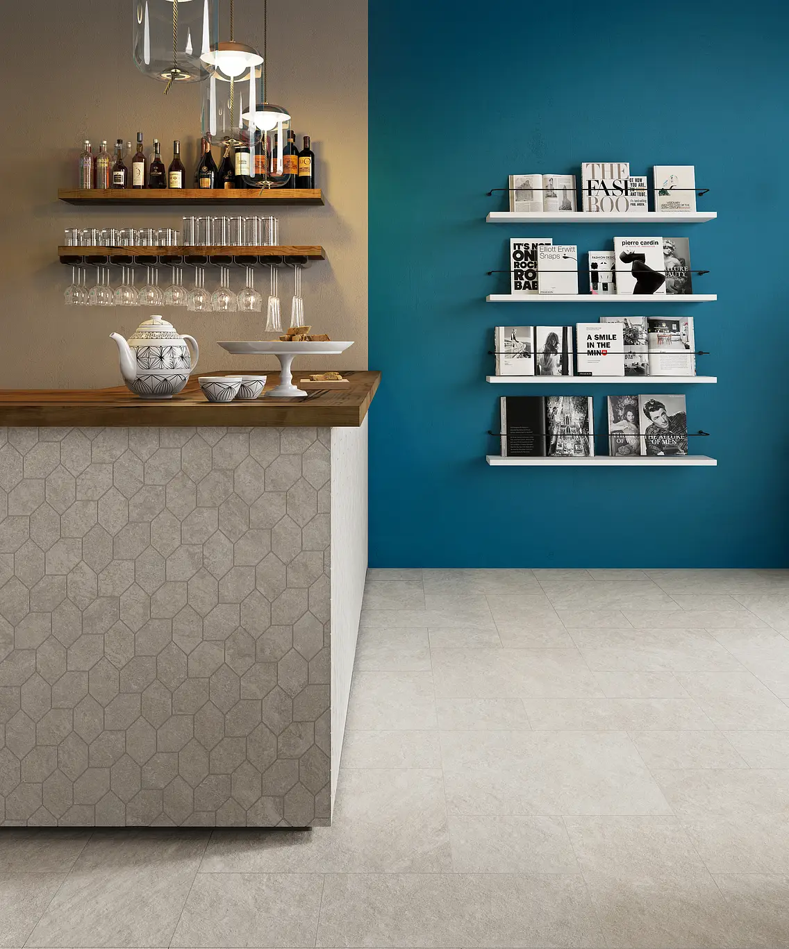 Mosaic tile, Effect stone,other stones,quartzite, Color beige, Glazed porcelain stoneware, 30x32 cm, Finish antislip