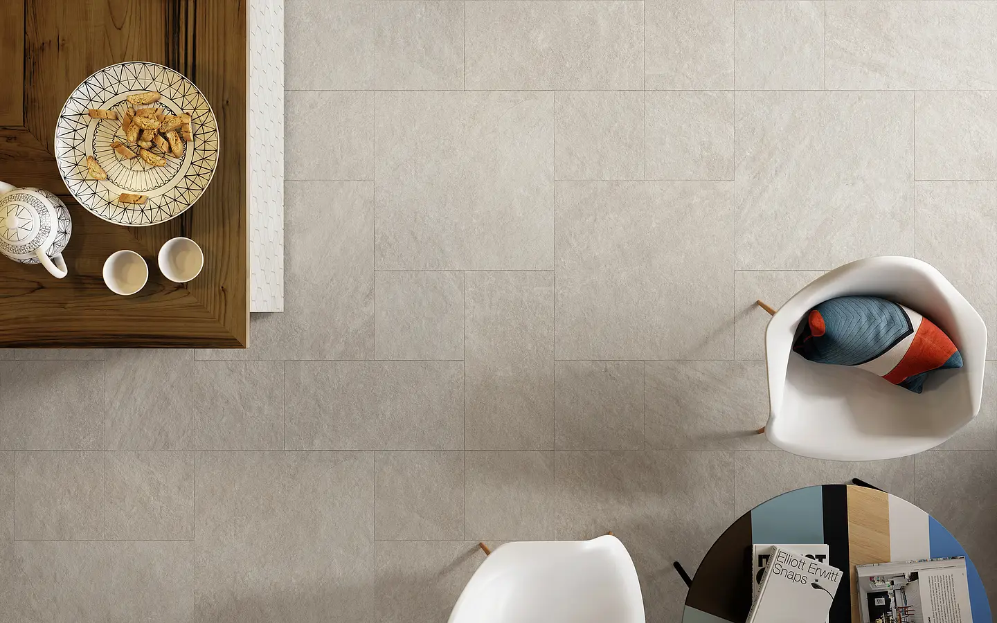 Background tile, Effect other stones,quartzite, Color beige, Glazed porcelain stoneware, 30x60 cm, Finish antislip