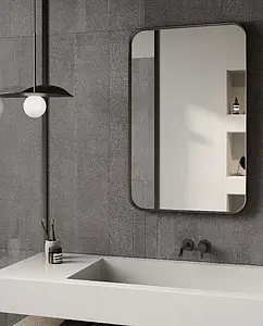 Background tile, Effect concrete, Color grey, Glazed porcelain stoneware, 60x120 cm, Finish antislip