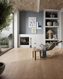 Background tile, Effect concrete, Color brown, Glazed porcelain stoneware, 60x120 cm, Finish antislip