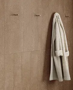 Background tile, Effect concrete, Color brown, Glazed porcelain stoneware, 60x120 cm, Finish antislip