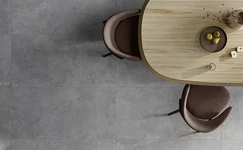 Background tile, Effect concrete, Color grey, Glazed porcelain stoneware, 60x120 cm, Finish antislip