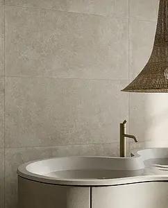 Background tile, Effect concrete, Color beige, Glazed porcelain stoneware, 60x120 cm, Finish antislip