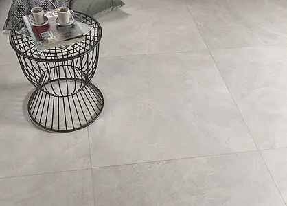 Background tile, Effect stone,slate, Color grey,white, Glazed porcelain stoneware, 90x90 cm, Finish matte