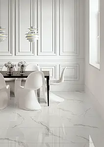 Background tile, Effect statuario, Color grey,white, Glazed porcelain stoneware, 60x60 cm, Finish polished