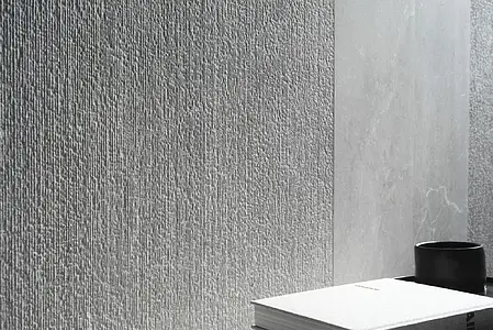 Bakgrunnsflis, Effekt stein,other marbles, Farge grå, Keramikk, 33.3x100 cm, Overflate matt
