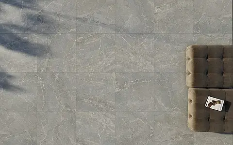 Carrelage, Effet pierre,autres types de marbre, Teinte grise, Grès cérame émaillé, 100x100 cm, Surface antidérapante