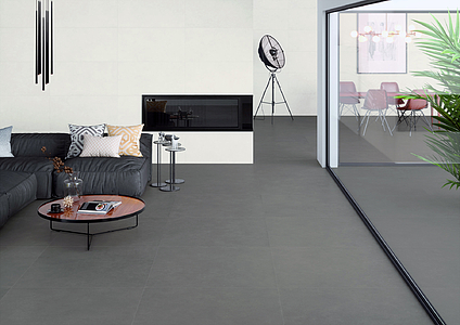 Фоновая плитка, Фактура под бетон, Цвет серый, Неглазурованный керамогранит, 100x100 см, Поверхность матовая