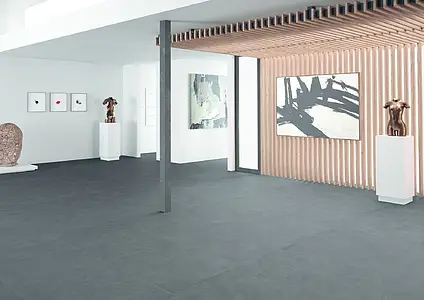Bakgrunnsflis, Effekt konkret, Farge grå, Uglasert porselenssteintøy, 100x100 cm, Overflate matt