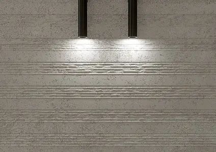 Effekt sten, Farve grå, Grundflise, Keramik, 33.3x100 cm, Overflade mat