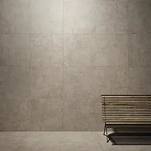 Grundflise, Effekt beton, Farve beige,brun, Uglaseret porcelænsstentøj, 60x60 cm, Overflade skridsikker