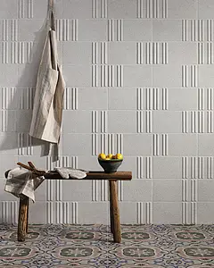 Background tile, Color grey,multicolor, Style designer, Glazed porcelain stoneware, 45x45 cm, Finish aged
