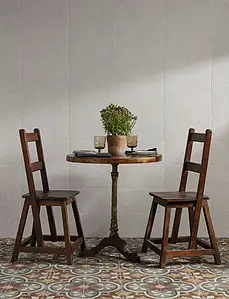Background tile, Color grey,brown,multicolor, Style designer, Glazed porcelain stoneware, 45x45 cm, Finish aged