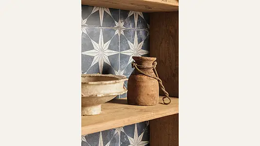 Background tile, Color navy blue,grey, Style designer, Ceramics, 45x45 cm, Finish matte