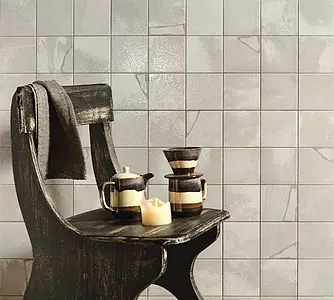 Background tile, Color white, Style designer, Ceramics, 33x33 cm, Finish matte