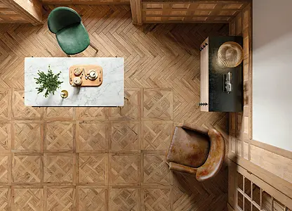 Bakgrundskakel, Textur trä, Färg brun, Stil designer, Glaserad granitkeramik, 45x45 cm, Yta matt