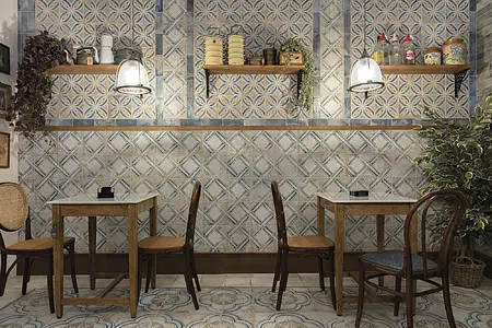 Color white, Style designer, Background tile, Ceramics, 45x45 cm, Finish matte