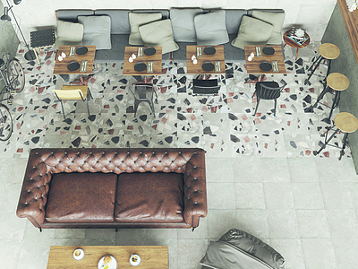 FS by Peronda Ceramic Tiles produced by Peronda, Style designer, Terrazzo, concrete effect